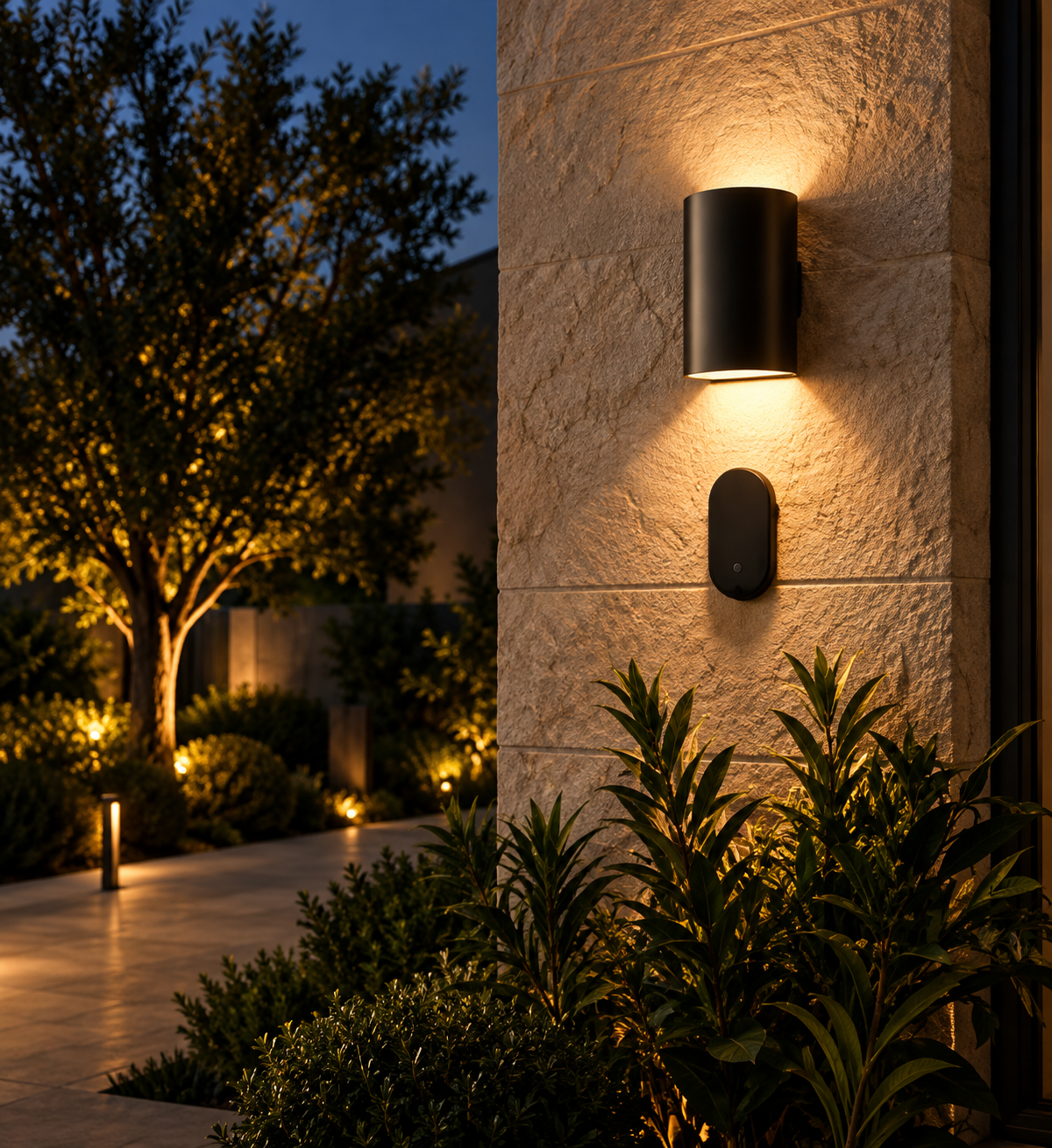 Luminaire extérieur design pour terrasse
