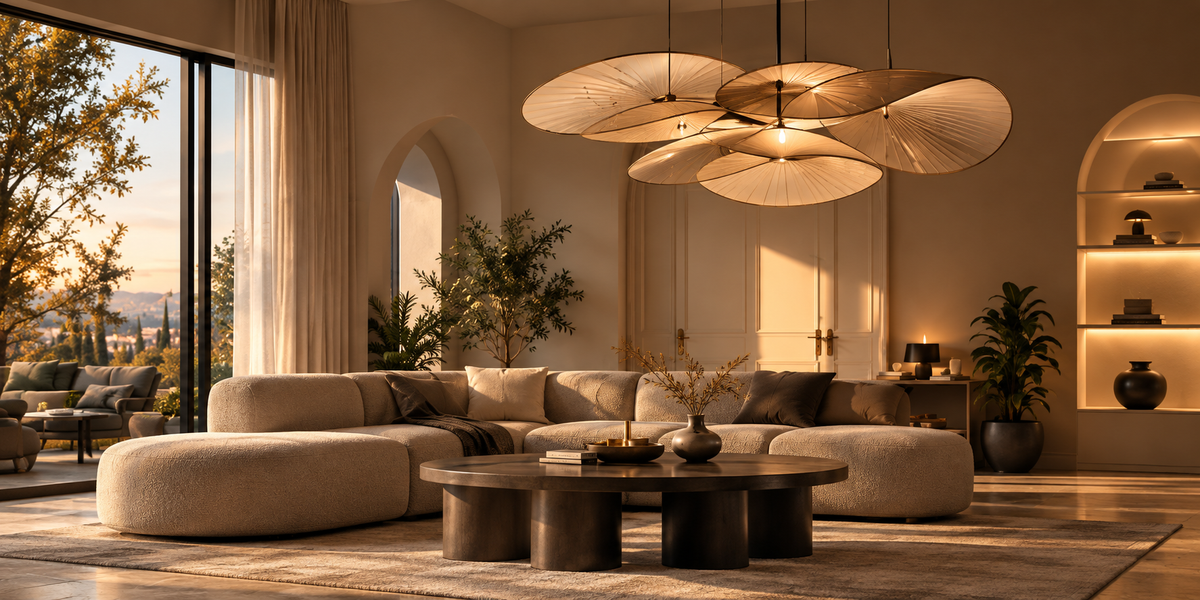 Luminaires design dans un intérieur élégant